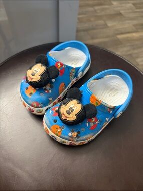 Kids Blue Mickey Mouse Slip-On Clogs